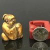 Edo period (1603-1868) Ivory Sage of Reflection small Statue