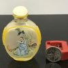 Qing Dynasty Snuff Bottle painted inside with colored Glaze
