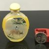 Qing Dynasty Snuff Bottle painted inside with colored Glaze