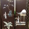 Qing Dynasty style Solid wood screen embellished with jade