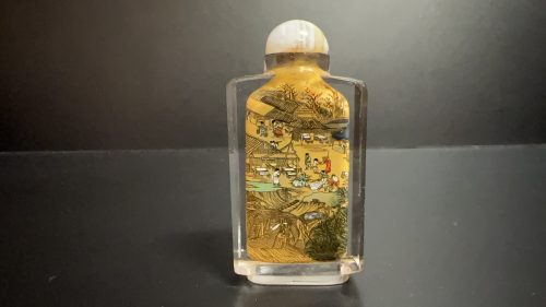 Ancient Painted Bottle Inside