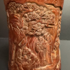 Hand-Carved Cylindrical Vessel