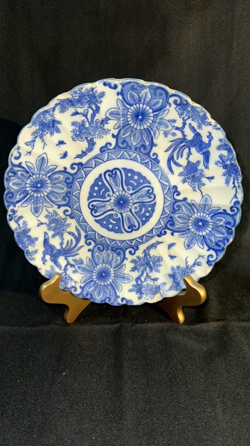 Exquisite Blue and White Porcelain Plate