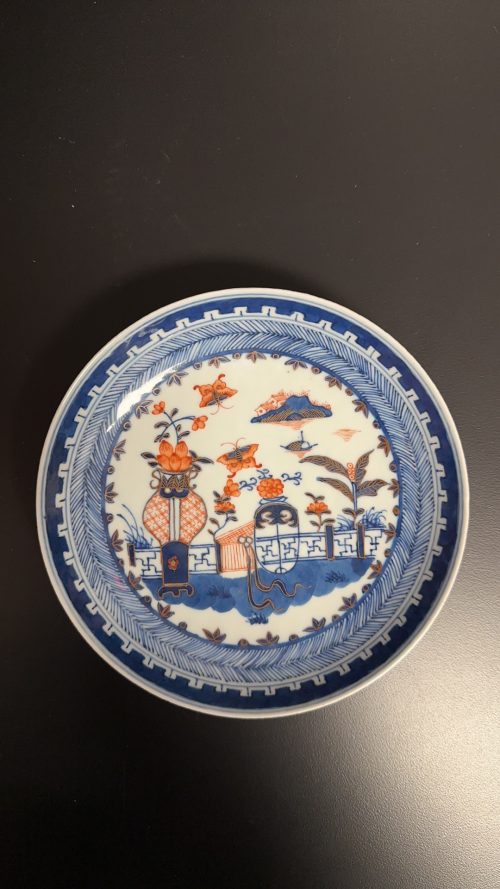 Blue and White Porcelain Plate