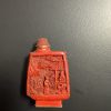 Qing Dynasty red lacquer seal