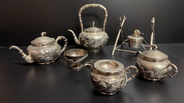 Exquisite Antique Silver Tea Set Exquisite Antique Silver Tea Set