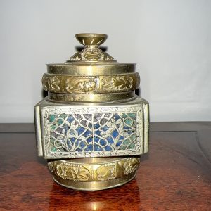 Silver and Copper Decorative Jewelry Box