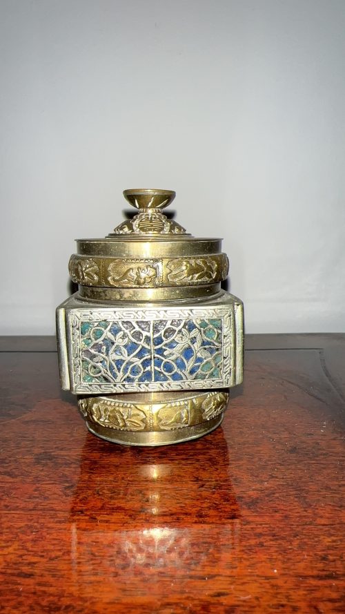 Silver and Copper Decorative Jewelry Box