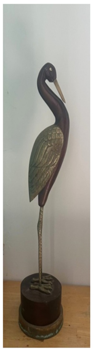 Magnificent Ancient crane sculpture