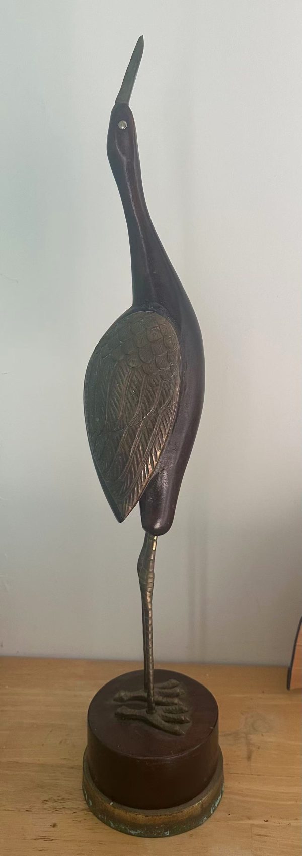 Magnificent Ancient crane sculpture